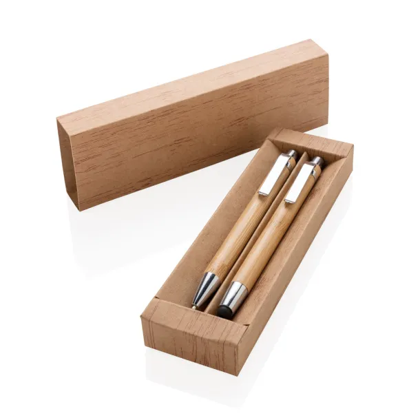  Bamboo pen set - XD Collection Brown 