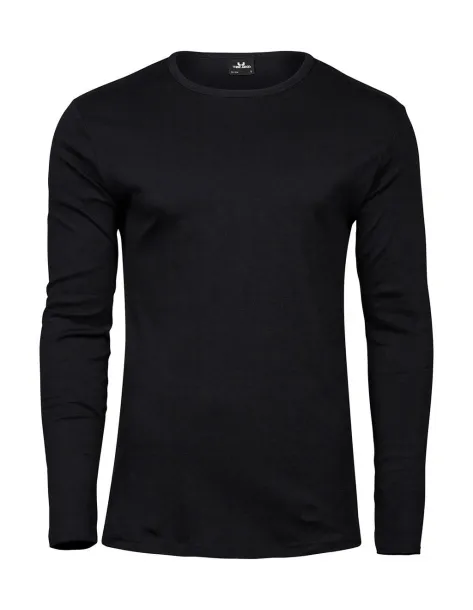  Mens LS Interlock T-Shirt - Tee Jays Black