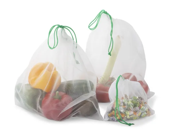 RPET Mesh bags set White