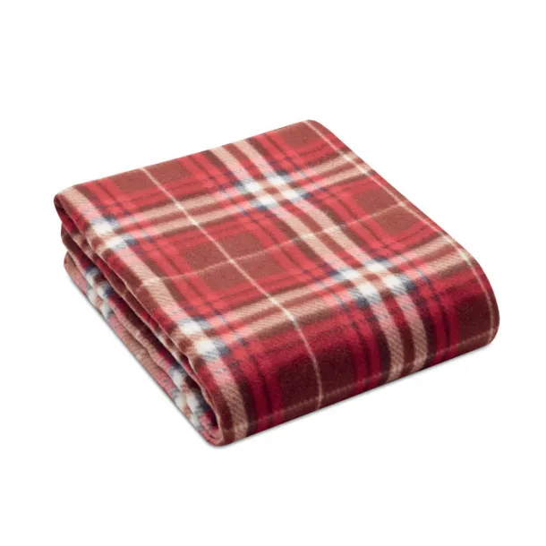 DINARA RPET RPET fleece travel blanket Red