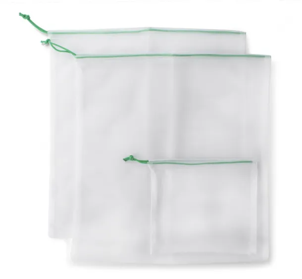 RPET Mesh bags set White