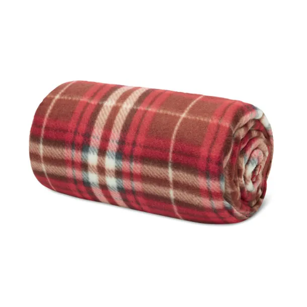 DINARA RPET RPET fleece travel blanket Red