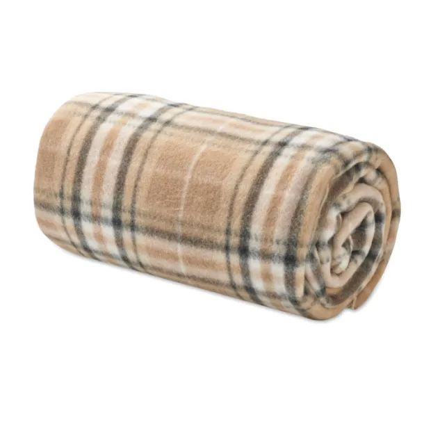 DINARA RPET RPET fleece travel blanket Beige