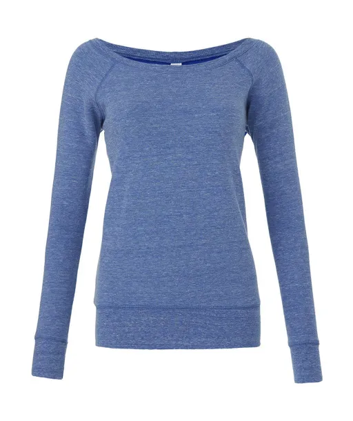  Sponge Fleece Wideneck Sweatshirt - Bella+Canvas Blue Triblend