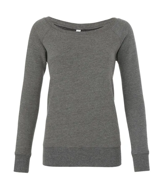  Sponge Fleece Wideneck Sweatshirt - Bella+Canvas Grey Triblend