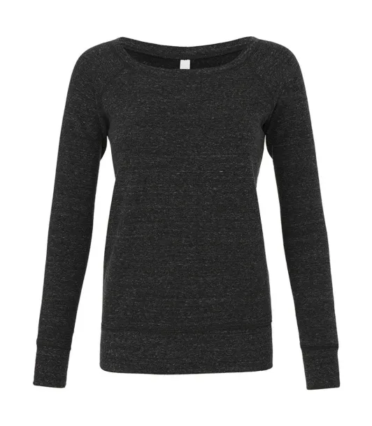  Sponge Fleece Wideneck Sweatshirt - Bella+Canvas Charcoal-Black Triblend