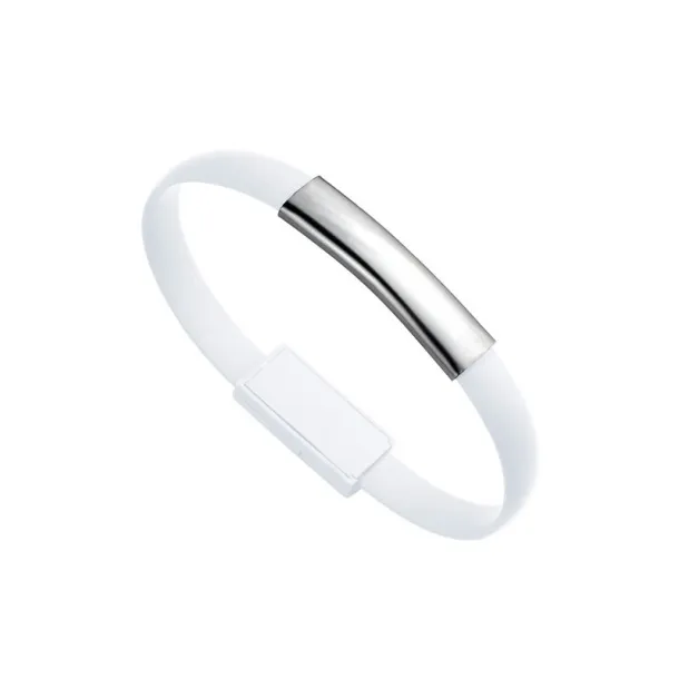  Wristband, bracelet, charging and synchronization cable white