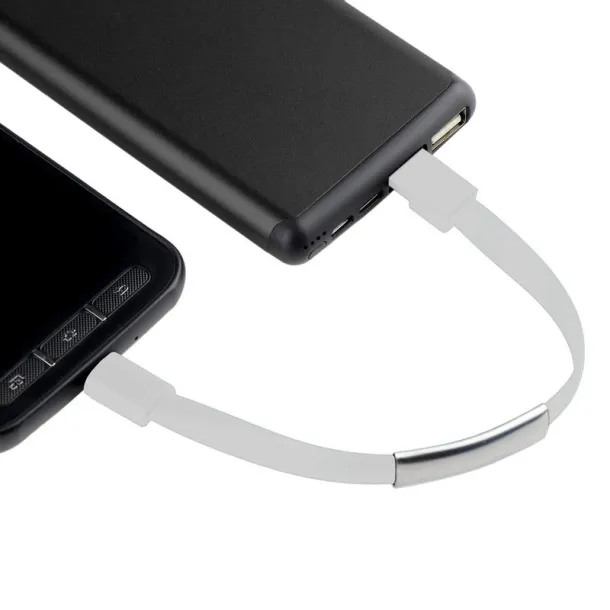  Wristband, bracelet, charging and synchronization cable white