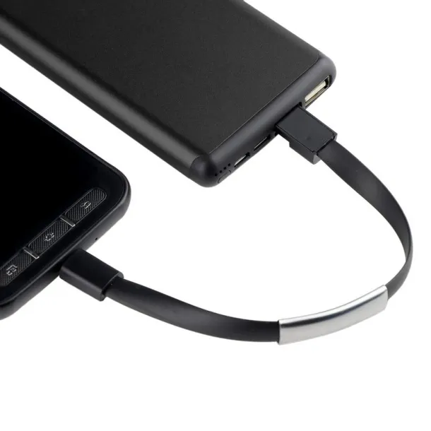  Wristband, bracelet, charging and synchronization cable black