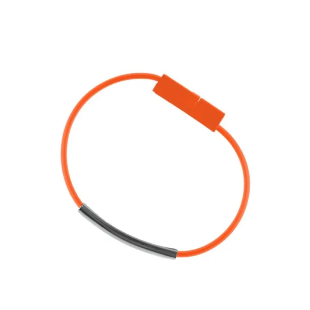  Wristband, bracelet, charging and synchronization cable orange