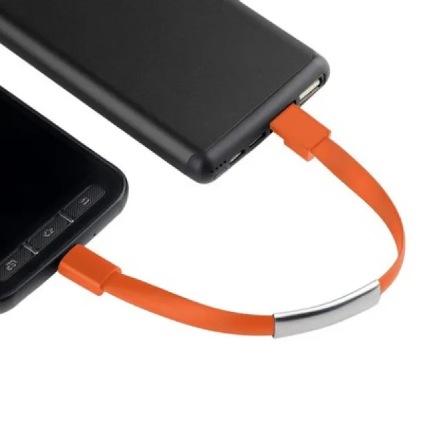  Wristband, bracelet, charging and synchronization cable orange