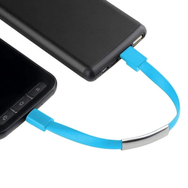  Wristband, bracelet, charging and synchronization cable blue
