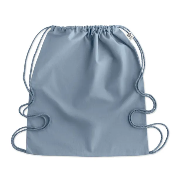 YUKI COLOUR Organic cotton drawstring bag baby blue