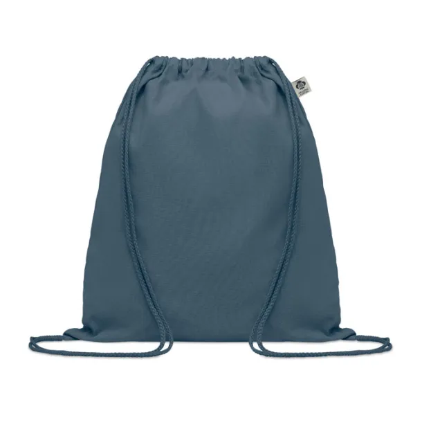 YUKI COLOUR Organic cotton drawstring bag Blue