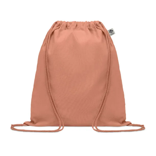 YUKI COLOUR Organic cotton drawstring bag Orange