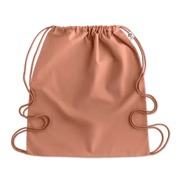 YUKI COLOUR Organic cotton drawstring bag Orange