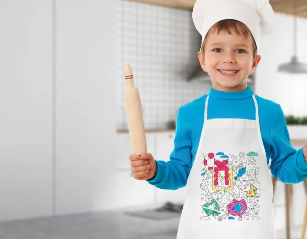 Yolen colouring apron White