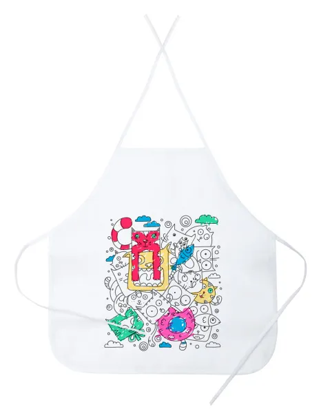 Yolen colouring apron White