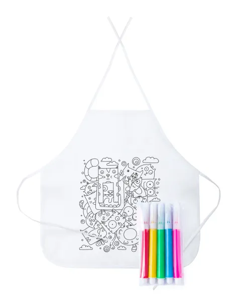 Yolen colouring apron White