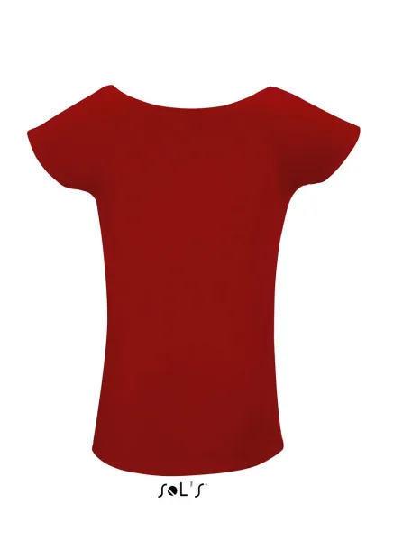  Ženska kimono majica kratkih rukava, 115 g/m2 - SOL'S Tango Red