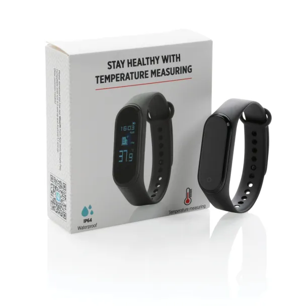 Stay Healthy Stay Healthy with temperature measuring - XD Collection Black 