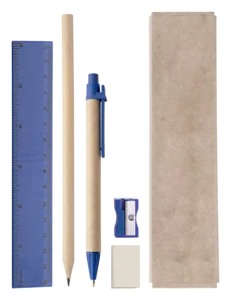 Gabon stationery set Blue Natural