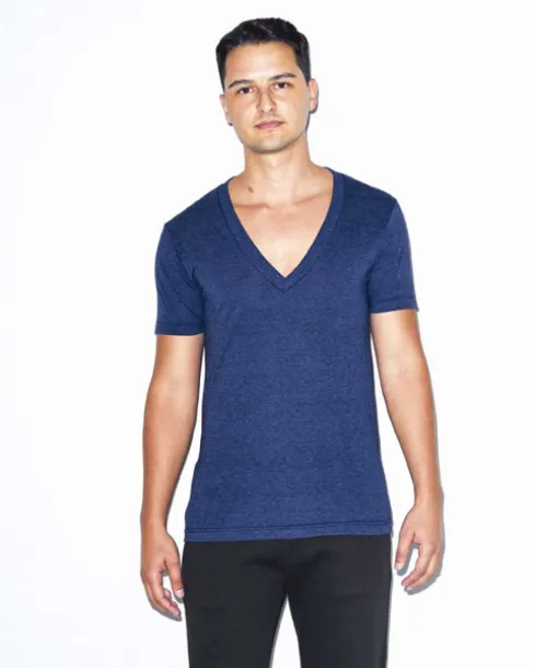  Unisex V majica - 136 g/m² - American Apparel Tri-Creole Pink