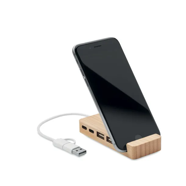 HUBSTAND Bamboo USB 4 ports hub Wood