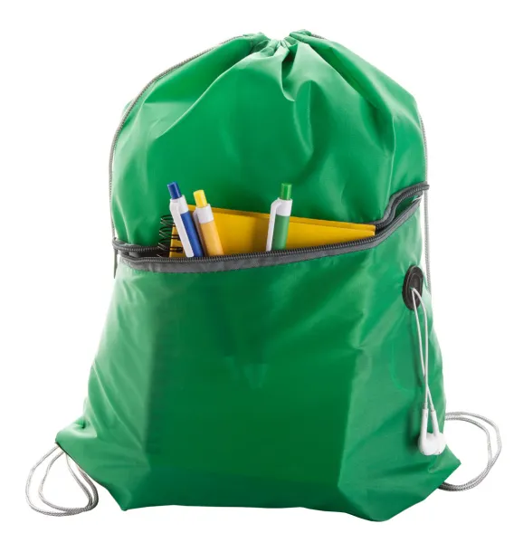 Blades drawstring bag Green