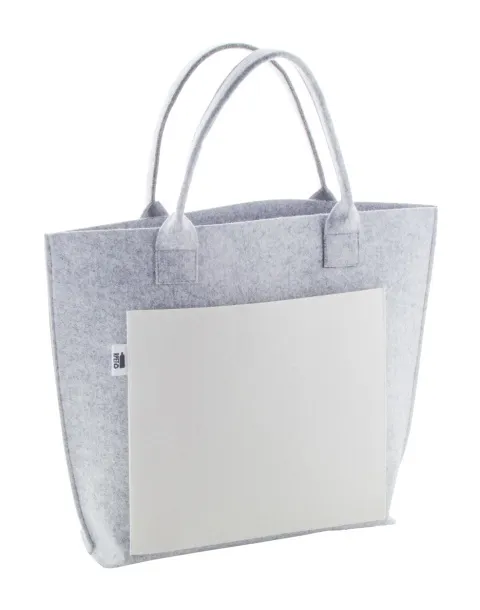 CreaFelt Shop A custom shopping bag White Grey