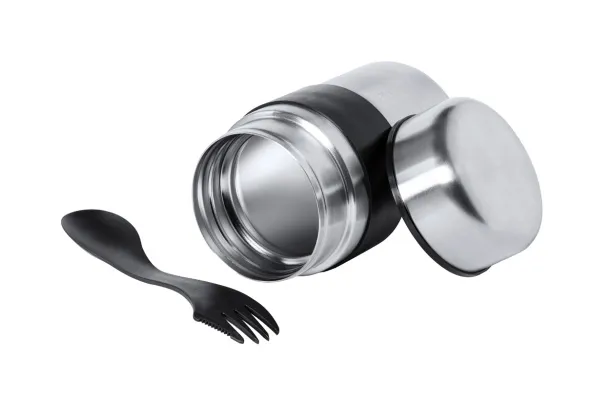 Foxyn stainless steel lunch box Silver Black