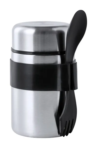 Foxyn stainless steel lunch box Silver Black