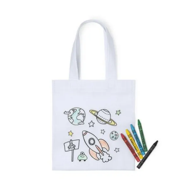  Bag for colouring, crayons white