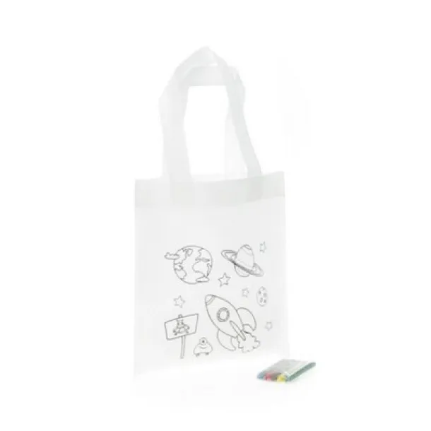  Bag for colouring, crayons white