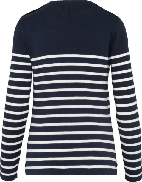  LADIES' SAILOR JUMPER - Kariban Navy White