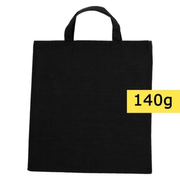  Cotton shopping bag, 140 g/m2 Crna