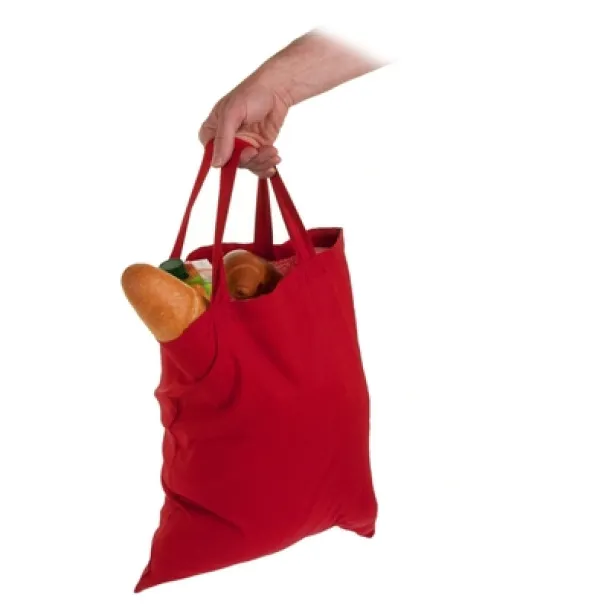  Cotton shopping bag, 140 g/m2 red