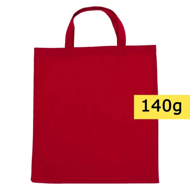  Cotton shopping bag, 140 g/m2 Crvena