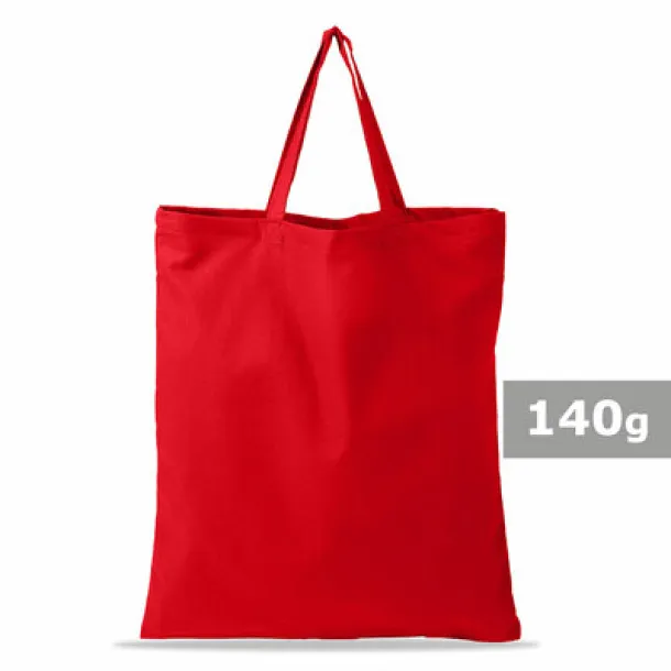  Cotton shopping bag, 140 g/m2 Crvena