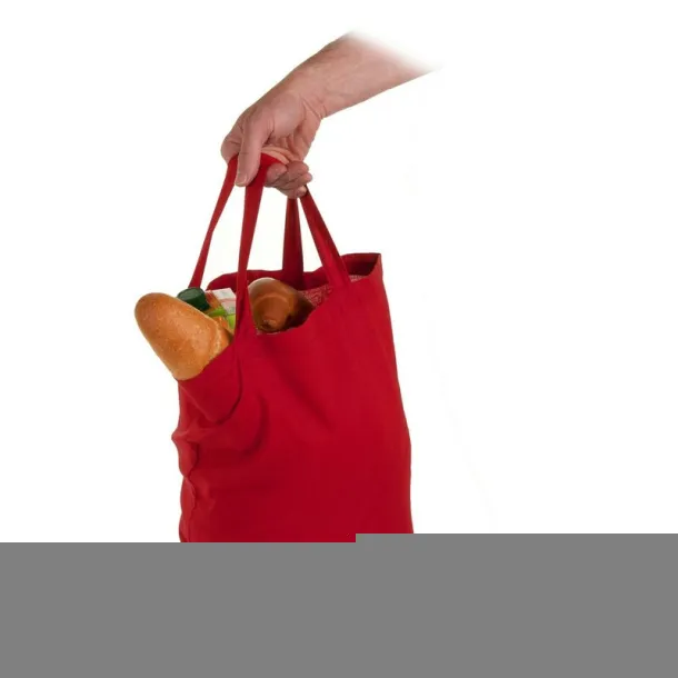  Cotton shopping bag, 140 g/m2 Crvena
