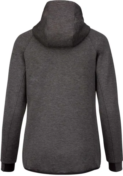  Ženska hoodica s patentom, 310 g/m2 - Proact Deep Grey Heather
