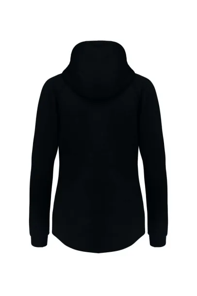  Ženska hoodica s patentom, 310 g/m2 - Proact Crna