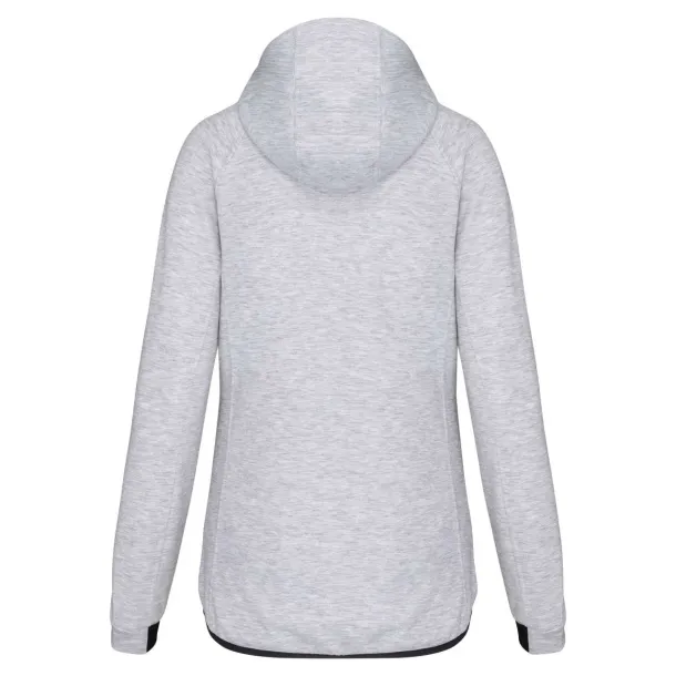  Ženska hoodica s patentom, 310 g/m2 - Proact Ash Heather