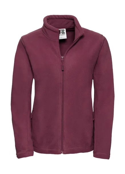  Ladies' Full Zip Outdoor Fleece - Russell  Burgundy