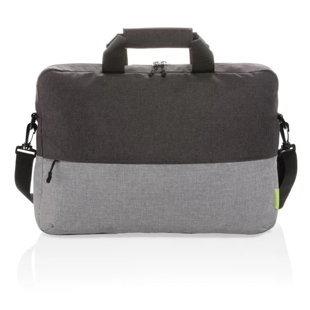  Dvobojna RPET 15.6" RFID torba za laptop PVC free Siva