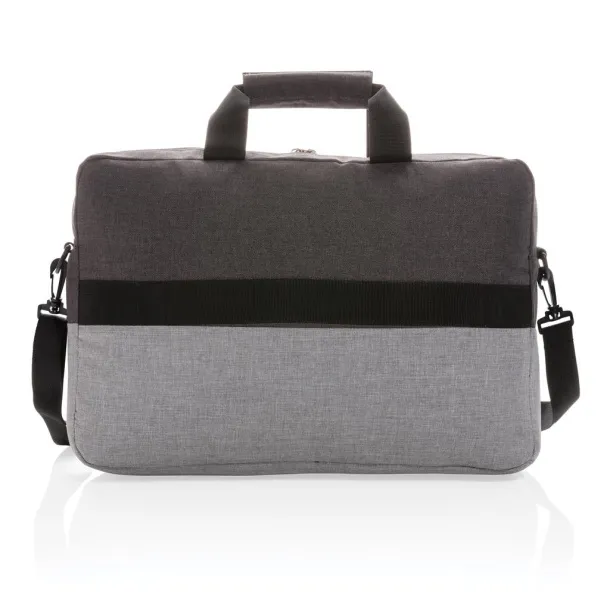  Dvobojna RPET 15.6" RFID torba za laptop PVC free Siva
