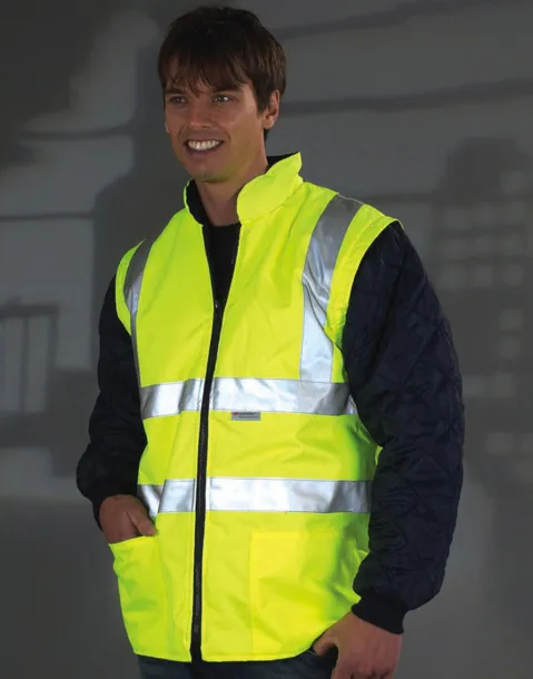  Fluo Quilted Jacket with Zip-Off Sleeves - Yoko