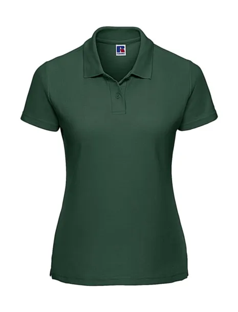  Klasična ženska poli pamučna polo majica, 215 g/m² - Russell  Zelena