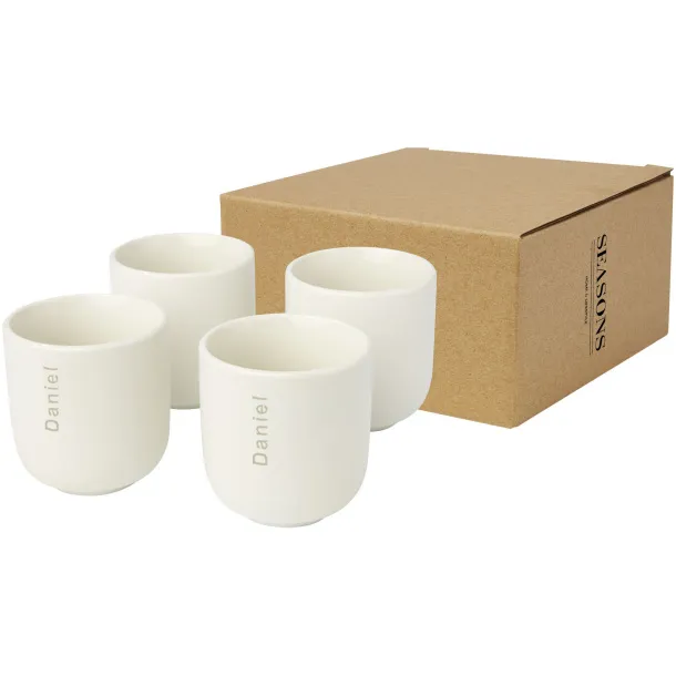 Male 4-piece 90 ml espresso cup - Seasons White