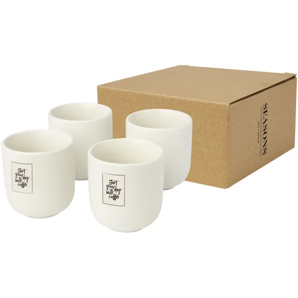 Male 4-piece 90 ml espresso cup - Seasons White